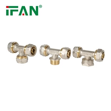 Tee de raccords de compressió PEX
